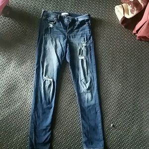 Hollister hi-rise  jeans. I've worn them twice.