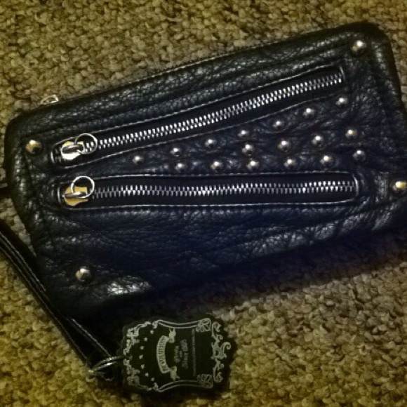 Studded Clutch, Leather Cuff, Studded Bracelet