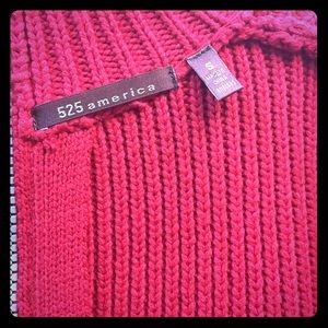 525 AMERICA❤️ COTTON KNIT RED DRESS
