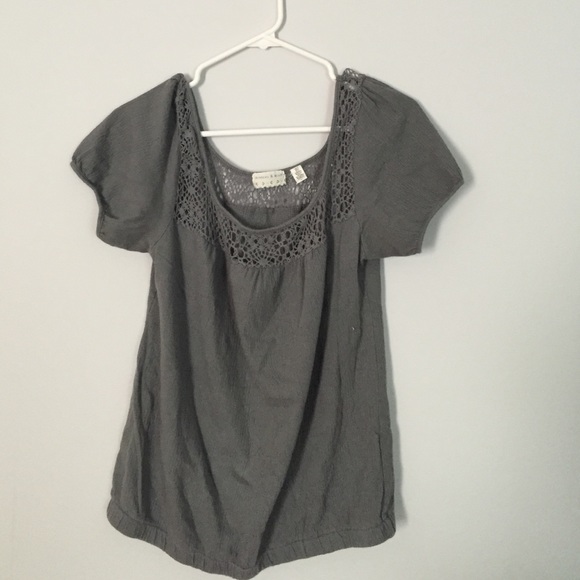 Grey boho shirt