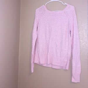 American Eagle light pink sweater w zipper