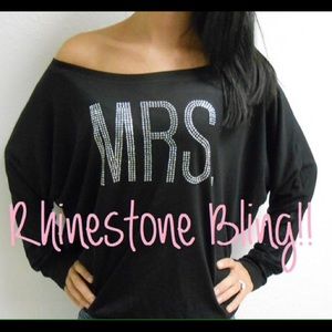 MRS. Sweatshirt. MRS. Off-Shoulder Sweatshirt.