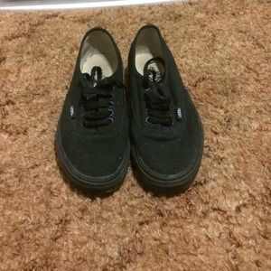 All black vans size 9
