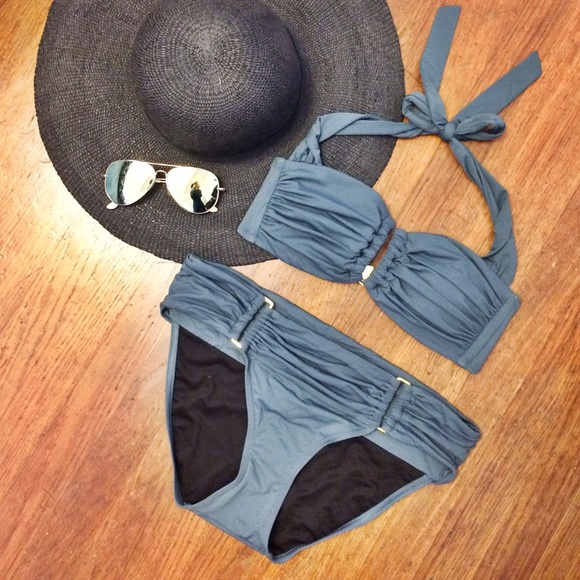 NWOT Victoria's Secret Ruched Bikini Top & Bottom