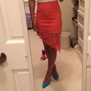 H&M lace, scalloped skirt