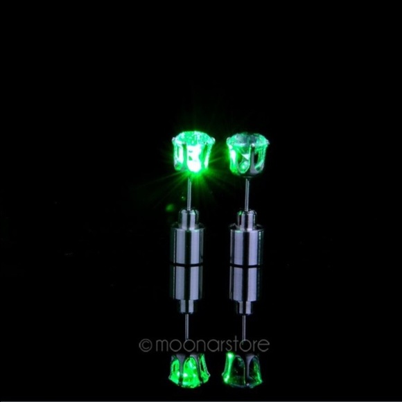 Light up led earring studs