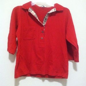 Red Burberry Top