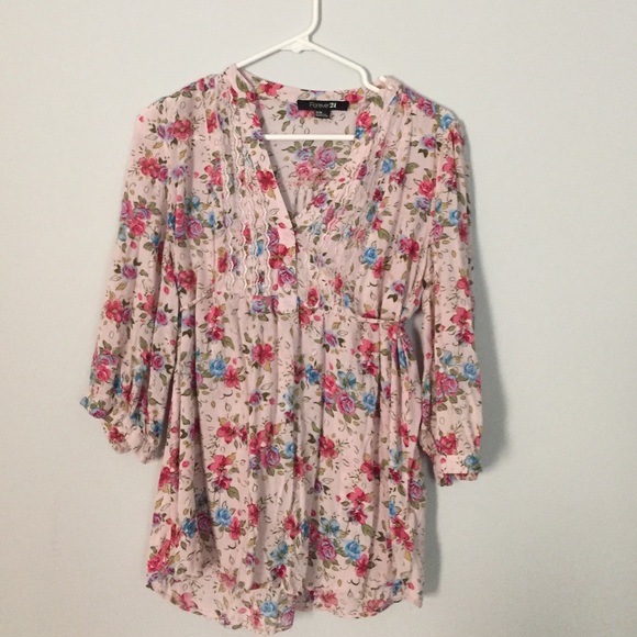 Forever 21 floral blouse