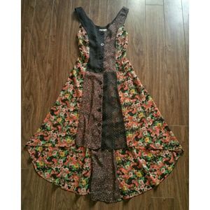 UNIF Patchwork Floral Dress