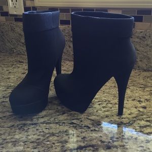 Black high boots