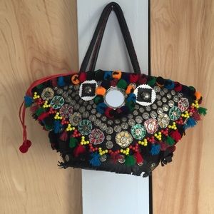 NWOT. Multi-color Figue Tuk Tuk bag.