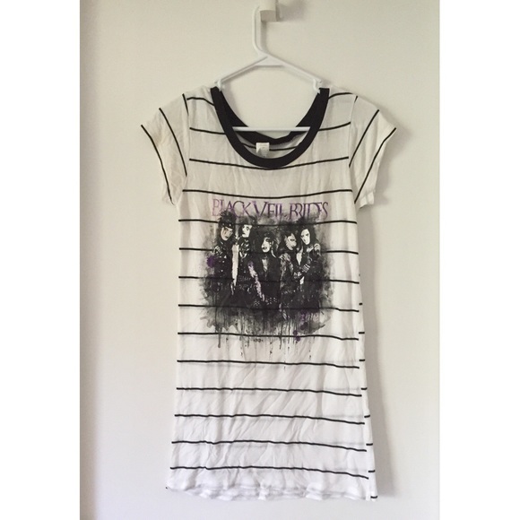 Black Veil Brides B&W/Violet Shirt