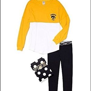 Victoria's Secret PINK Varsity Crew/Leggings Iowa