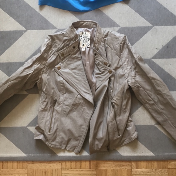 Faux leather jacket