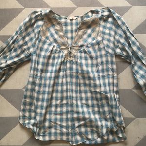 Rebecca Taylor flannel blouse
