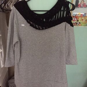 urban outfitters grey and black sweater