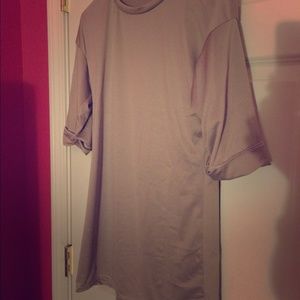Gray 3/4 sleeve dress