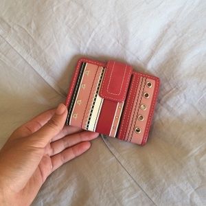 Red Fossil wallet