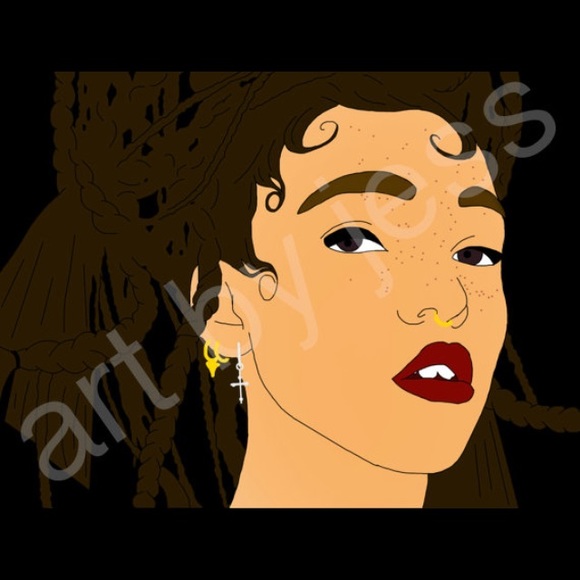 8.5 by 11 inch poster of FKA Twigs