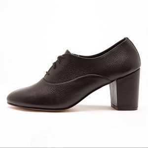 High Heel Bobby Leather Lace Up