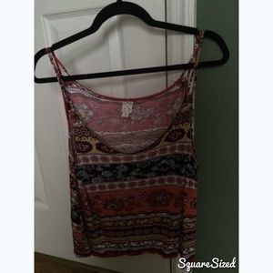 Tribal print tank