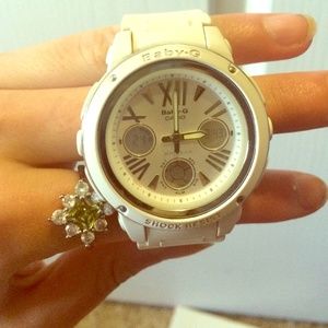 White Baby G Shock Watch