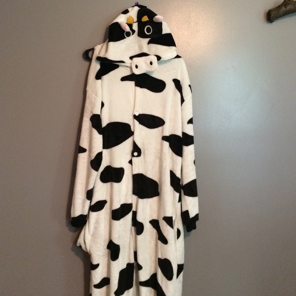 Adult cow onesie