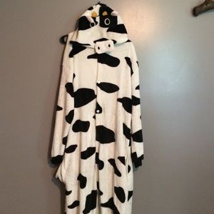 Adult cow onesie