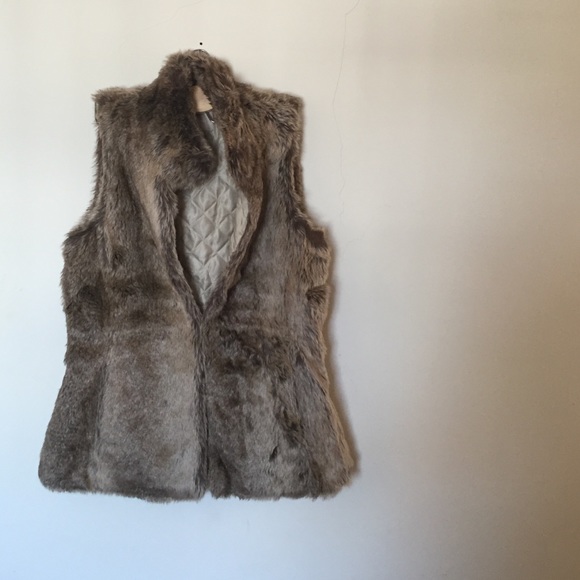 Banana Republic Faux Fur Vest