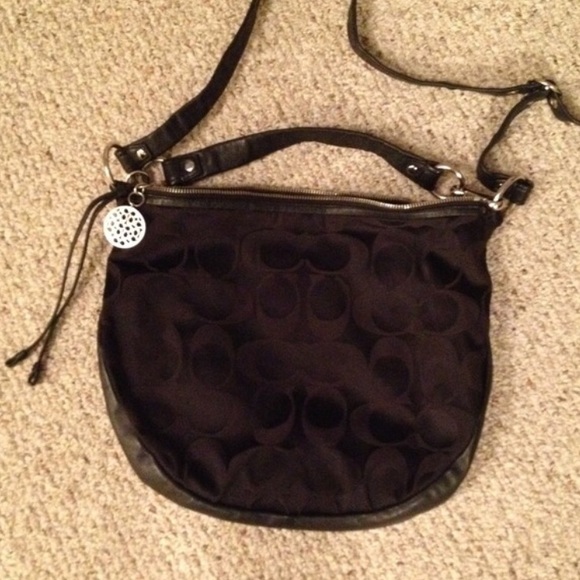 Black Coach handbag/cross body
