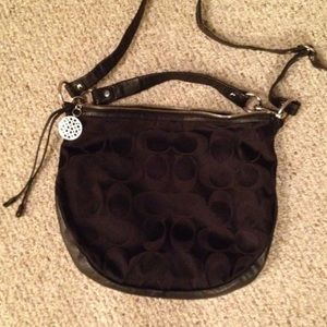 Black Coach handbag/cross body