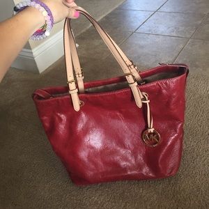Red Michael kors bag