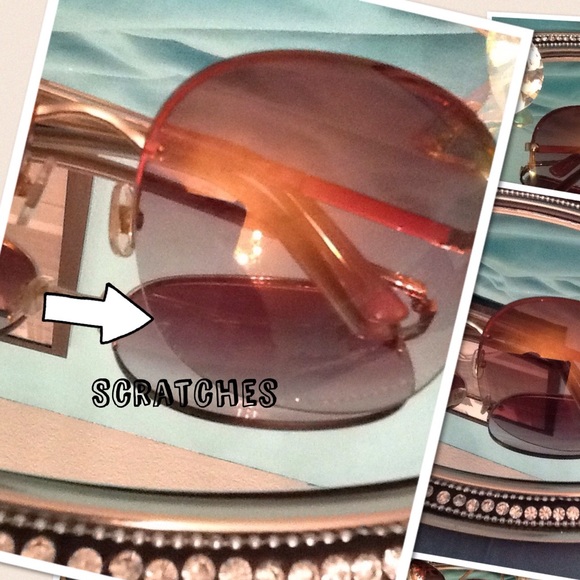 Kate Spade Larsens Sunglasses in Rose Gold w/case - Picture 3 of 4