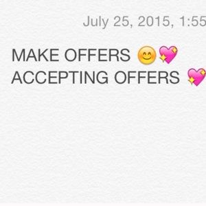 Accepting offers ☺️❗️