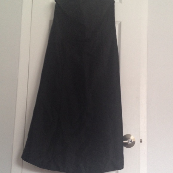 Strapless Black CockTail Dress