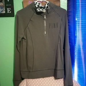 Dark grey half zip and light  grey half  zip