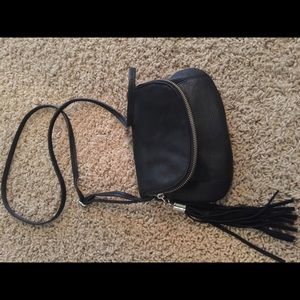 Express black crossbody handbag