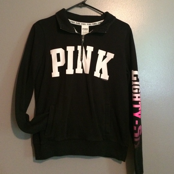 VS pink half zip hoodie