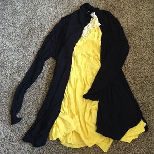 Black Long Sleeve Cardigan (very soft!)