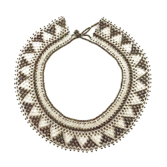 NEW!  Hand Beaded Bib/Statement Necklace