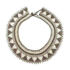 NEW!  Hand Beaded Bib/Statement Necklace