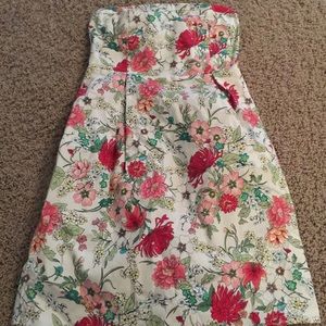 Old Navy strapless floral dress