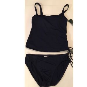 Women's Ralph Lauren 2 piece Navy Tankini Size 6