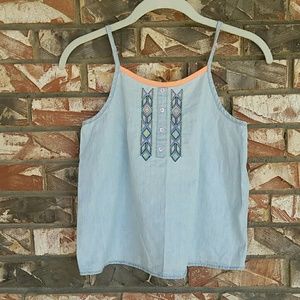 Denim style tank