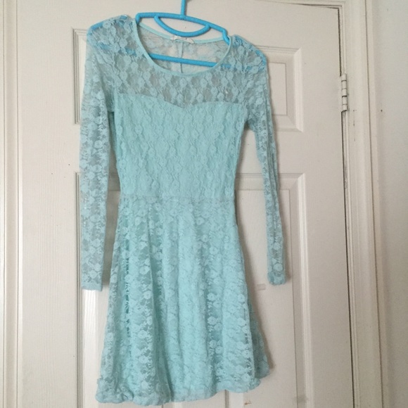Forever21 Mint Lace Dress