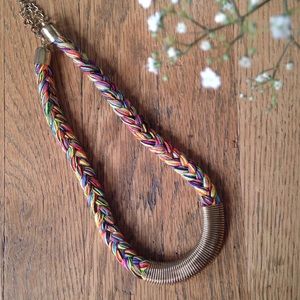 Neon Braided Necklace