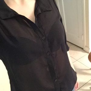 Black button up