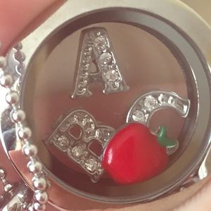 Origami Owl Necklace with teacher charms