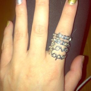 4 rings PEACE LOVE HOPE DREAM