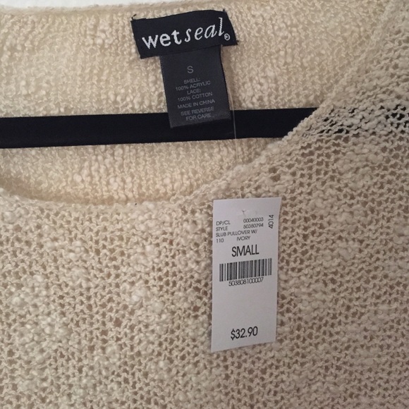 Wet Seal Sweater with Lace Trim - Picture 3 of 3